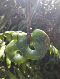 Image 1 of Manaia Whanota - Kawhaka Flower Pounamu
