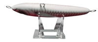 Image 3 of 80g  Red, White Bottom, Silver Wing Floating Stick Bait
