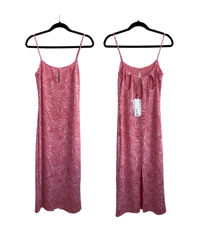 ZARA PINK PRINTED DRESS (M)