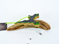 Image 4 of Wooden Slingshot made for tie on band, Spectraply Wood Green Hornet, Right or Left Hand Hold