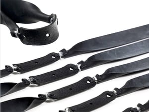 Image of Wooden Slingshot made for tie on band, Spectraply Wood Green Hornet, Right or Left Hand Hold