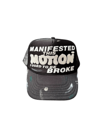 Paint Splattered Motion Trucker Hat