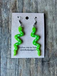 Moon and Stars Snake lt green