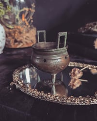 Image 2 of Tiny brass cauldron 