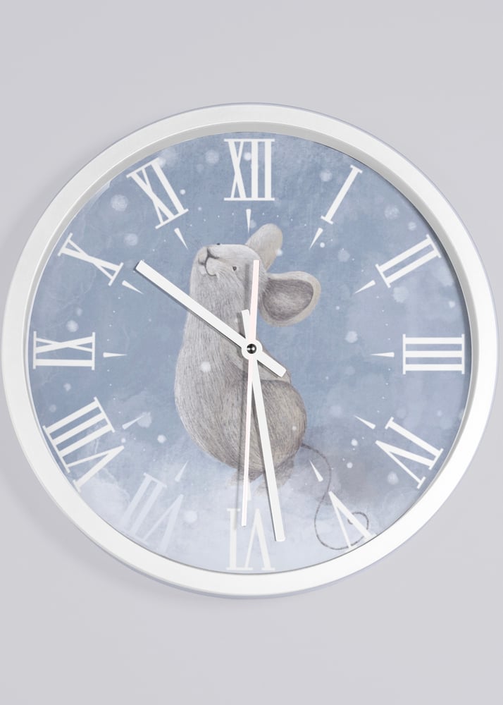 Image of Snow Mouse Wall Clock