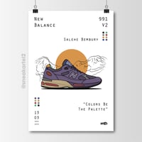 Image 1 of Sneaker Poster New Balance 991 V2 x Salehe Bembury 