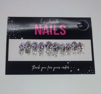 Image 1 of Amethyst Luxe - Handmade Press On Nails (Medium)