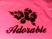 Adorable Fluro Pink Hibiscus Tee 🌺🩷