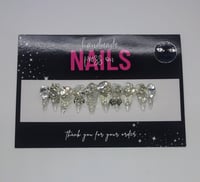 Image 1 of Diamond Reign - Handmade Press On Nails (Medium)