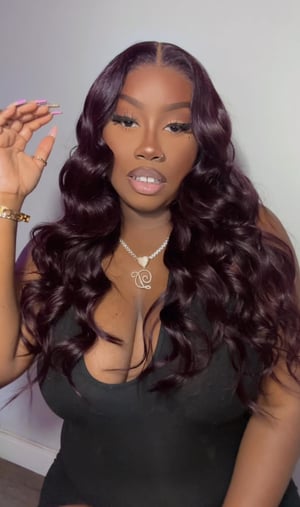 Image of Plum Purple 7”x5” Closure Wig in 22”