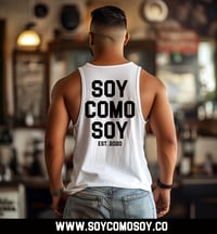 Image 2 of Men's White Tank Top