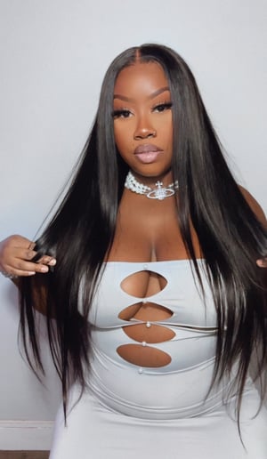 Image of 13”x4” Jet Black Body Wave Lace Front 24”