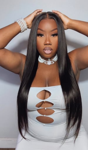 Image of 13”x4” Jet Black Body Wave Lace Front 24”