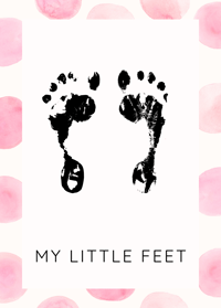 Image 3 of Babys Footprints Framed Art Card