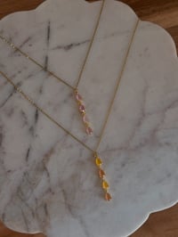 Image 6 of Diamond Danglies Necklace (Gold)