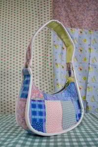 Image 1 of Shojo Princess Patch Bag (Pink + Blue)