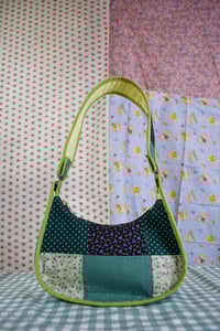 Image 2 of Shojo Princess Patch Bag (Green Hearts)