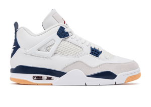 Image of Air Jordan IV (4) x Nike SB "Summit White/Navy" 