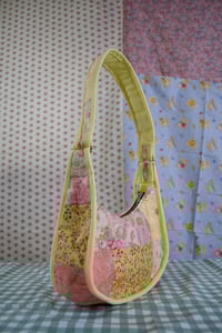 Image 1 of Shojo Princess Patch Bag (Yellow + Pink Roses)
