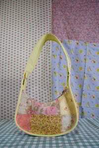 Image 2 of Shojo Princess Patch Bag (Yellow + Pink Roses)