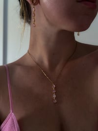 Image 4 of Diamond Danglies Necklace (Silver)