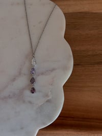 Image 2 of Diamond Danglies Necklace (Silver)