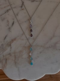 Image 5 of Diamond Danglies Necklace (Silver)