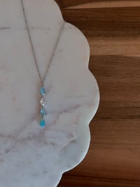 Image 3 of Diamond Danglies Necklace (Silver)