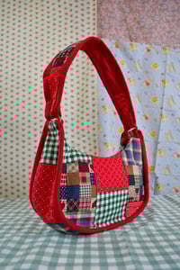 Image 1 of Shojo Princess Patch Bag (Red + Mini Hearts)