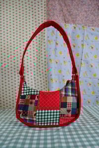 Image 2 of Shojo Princess Patch Bag (Red + Mini Hearts)