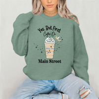 Image 1 of But First Iced Coffee on Main Street Neutrals 