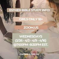 Image 2 of The Esther Study - 4 Week Zoom Bible Study 👑