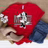 Image 1 of Mickey or Minnie Checkered 