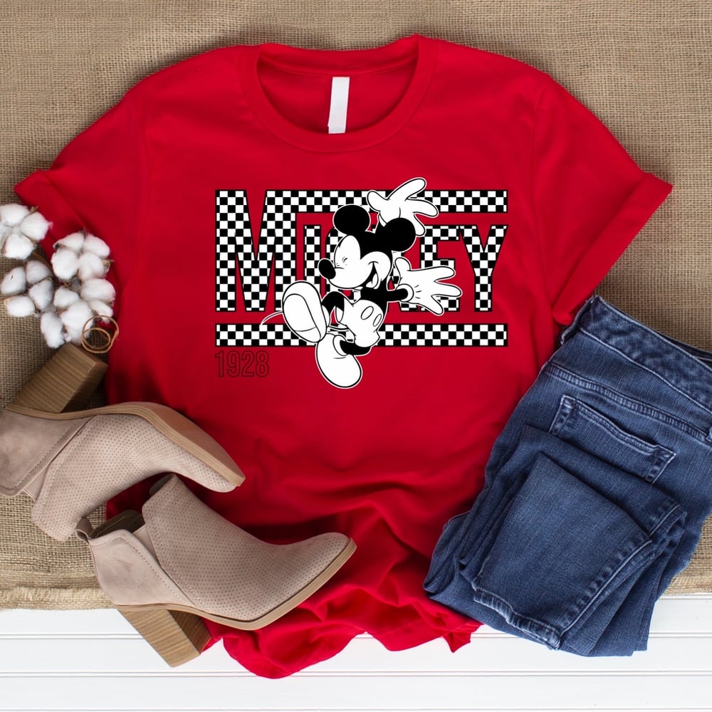 Image of Mickey or Minnie Checkered 