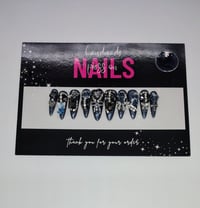 Image 1 of Midnight Majesty  - Handmade Press On Nails (Large)