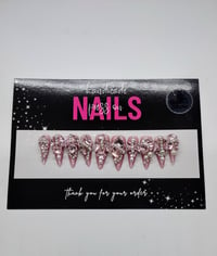 Image 1 of Rose Affluence  - Handmade Press On Nails (Large)