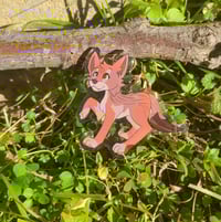 Image 1 of Coyote Acrylic Charm Keychain