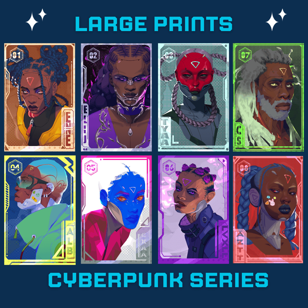 Image of Cyberpunk Series Large Prints