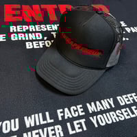 Image 1 of Black /red “classic” trucker 
