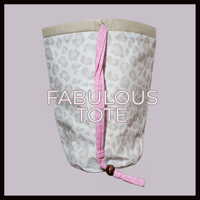 Image 2 of NEW!!! FABULOUS TOTE - Kids Teens Young Adult Pink and Gold Fashion Carry Bag