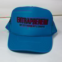 Image 5 of Turquoise/Burgundy trucker 