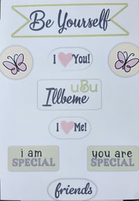 Image 5 of UBU Tee - Kids Youth Girls and Boys Blue Self - Love Others Friendship Acceptance Inclusion T-shirt 