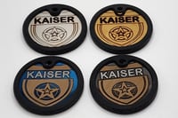 Image 1 of  Silent Police Badge K9 Custom Pet ID Cat Quiet Dog Tag Round Stainless Steel 2-Sides Free Shipping
