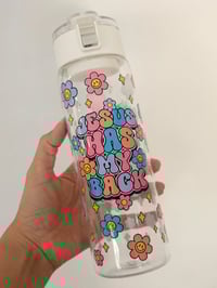 Image 1 of Jesus Has My Back Water Bottle
