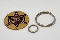 Image 4 of Sheriff Badge K9 Custom Pet ID Cat Dog Tag Round Stainless Steel Frenchie 2-Sides Free Shipping