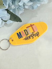 Image 3 of Made to Worship Motel Keychain