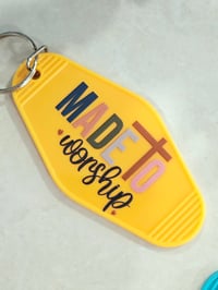 Image 1 of Made to Worship Motel Keychain