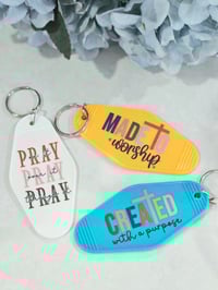 Image 2 of Made to Worship Motel Keychain