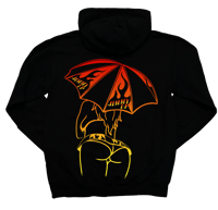 Image 1 of Umbrella Girl Fire Ver. 2 Hoodie (Med-2xl)
