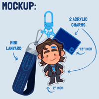 Image 2 of [PREORDER] SEVERANCE — Macrodata Refinement Team Lanyard Keychains